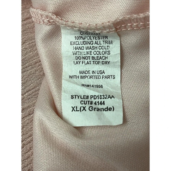 Persaya Women’s Pink Cold Shoulder Mini Dress Size XL Coastal Beach Soft Girl - Picture 7 of 9